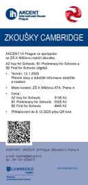 Přihláška na zkoušky Cambridge