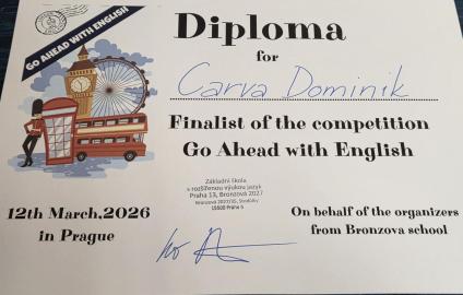 Ang. soutĕž Go ahead with English pro 5. třidy